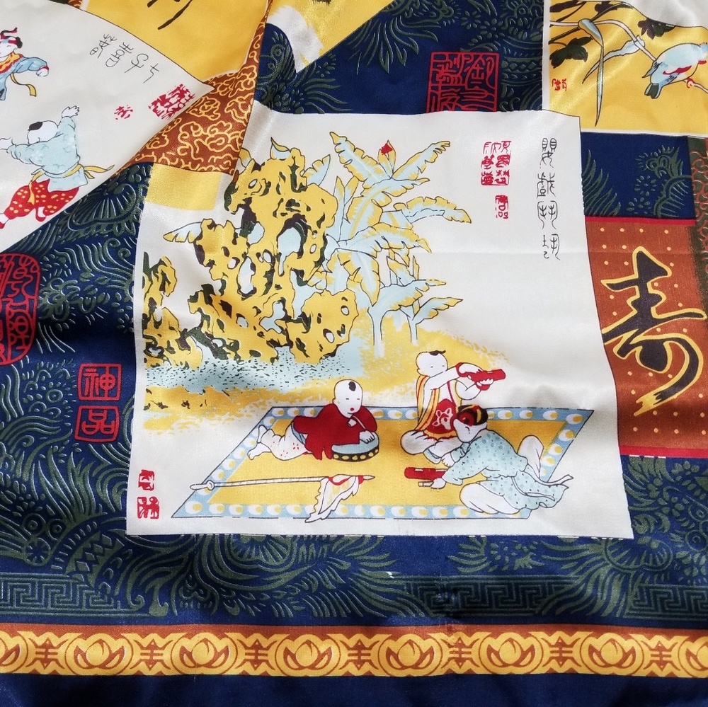 Asian themed scarf